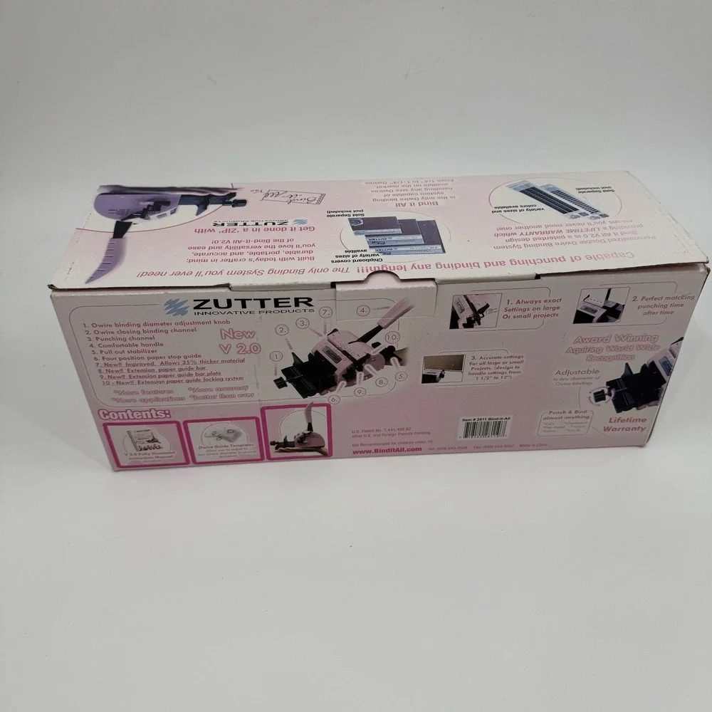 Zutter Bind It All Version 2.0 Original Wire Binding System‎ + Wires Bundle